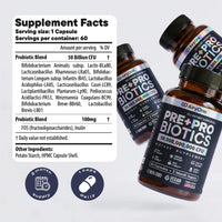 PRE+ PROBIOTIC Capsules – Daily Gut & Digestive Support